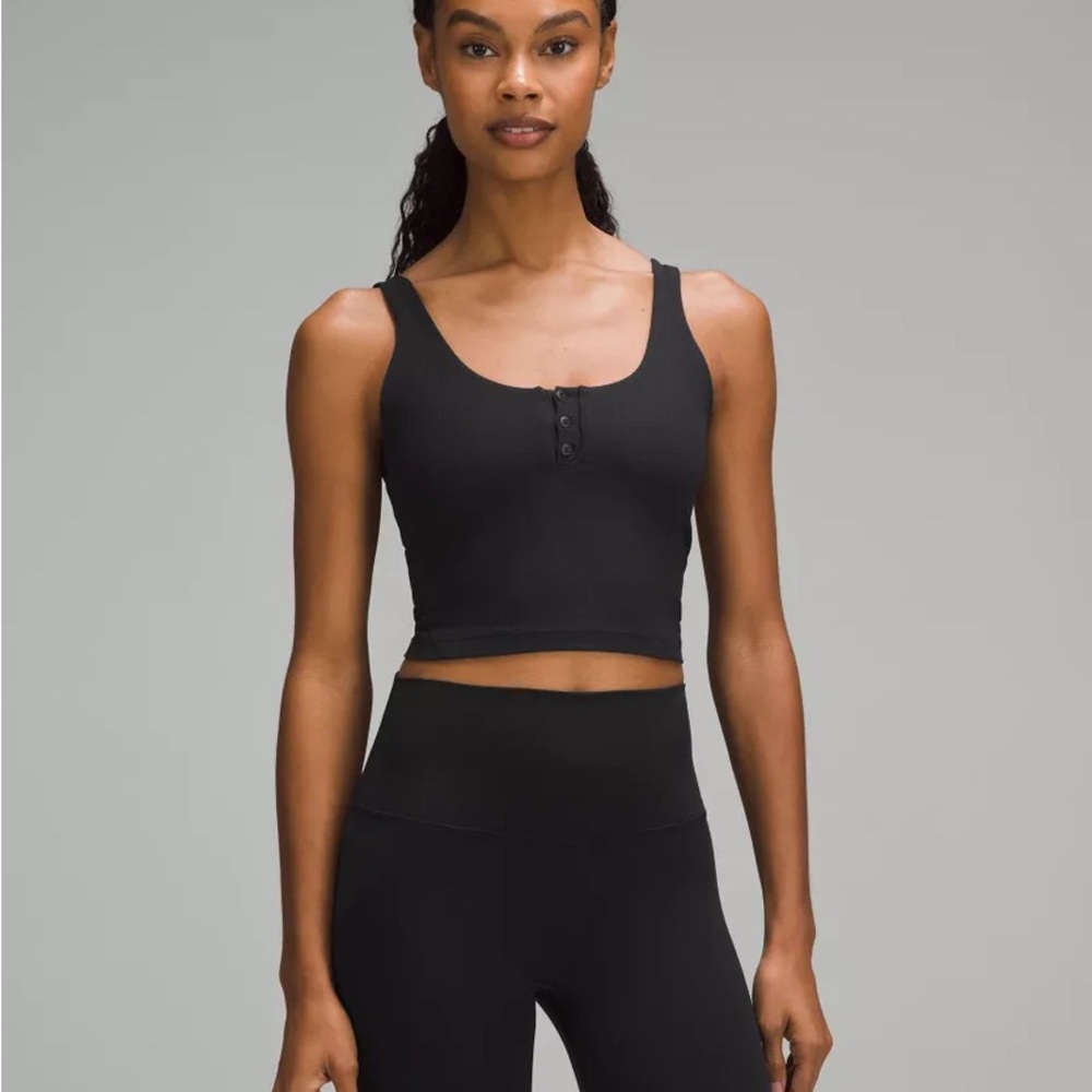 Lululemon Size 4 Align Ribbed Henley Tank Top *Light Support, A/B Cup | Women's